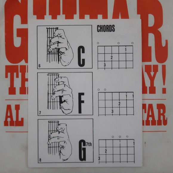 Guitar The Easy Way Vinyl 45 Al Chernet Record Instructional Booklet 1-201 - Picture 8 of 9